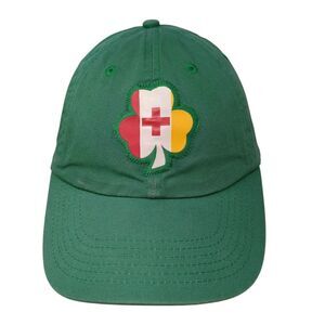 Clover Logo Patch Slideback Hat Green One Size Adjustable 6 Panel